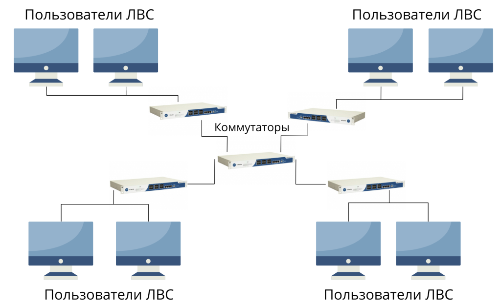 структура ЛВС фото