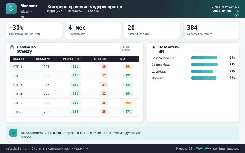 Отчёт за период — Система Малахит