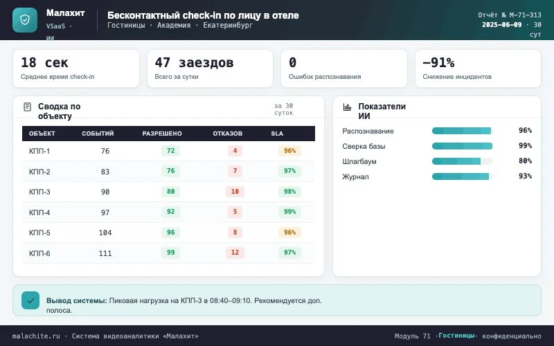 Отчёт за период — Система Малахит